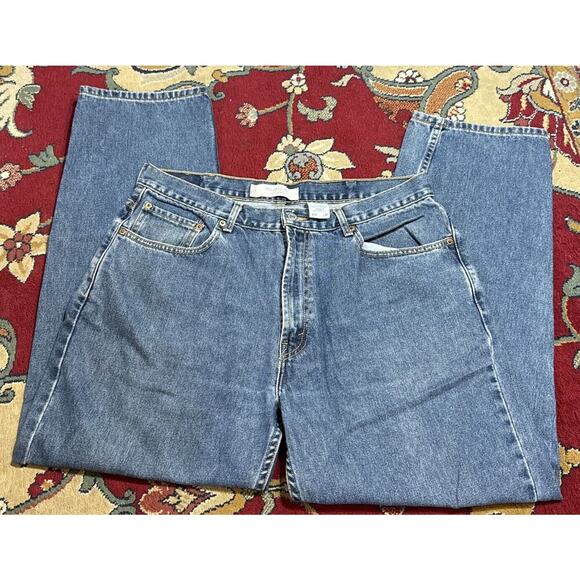 -PANTS WOMANS Levis 550 Blue Relaxed Fit W38/L32 - Picture 1 of 8